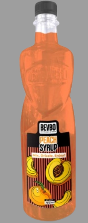 Bevbo Peach Syrup For Bubble Tea And Fruity Drinks | 750ml Food-Safe Bottle | Bubble Tea Supply Pakistan
