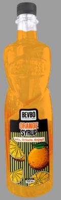 Bevbo Orange Syrup For Bubble Tea And Fruity Drinks | 750ml Food-Safe Bottle | Bubble Tea Supply Pakistan
