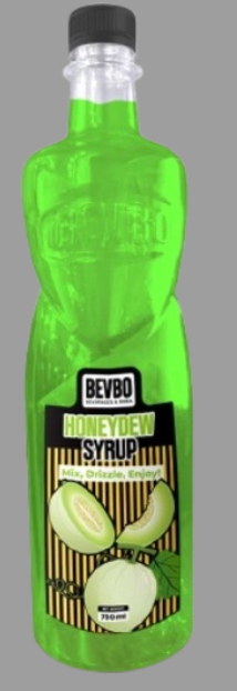 Bevbo HoneyDew Syrup For Bubble Tea And Fruity Drinks | 750ml Food-Safe Bottle | Bubble Tea Supply Pakistan