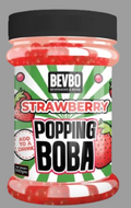 Strawberry Popping Boba – Juice-Filled Bursting Pearls for Bubble Tea, Smoothies & Desserts | Ready-to-Use | Bevbo